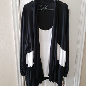 Cardigan t/ shirt combo(connected)